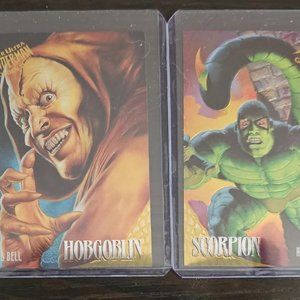 1995 Marvel Ultra Spider-Man Golden Web Cards - Lot of 6 - SEE DESCRIPTION